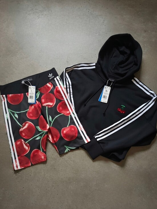 adidas Originals Pants - NWT Adidas x HER Studio London Cherry Hoodie & Short Tights
